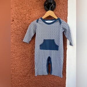 Jaxxwear New York Baby Boys Geometric Print 100% Pima Cotton Romper Size 9-12MO